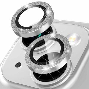 Tough On iPhone 15 / iPhone 15 Plus Camera lens Protector Tempered Glass Individual Ring Glitter Diamond