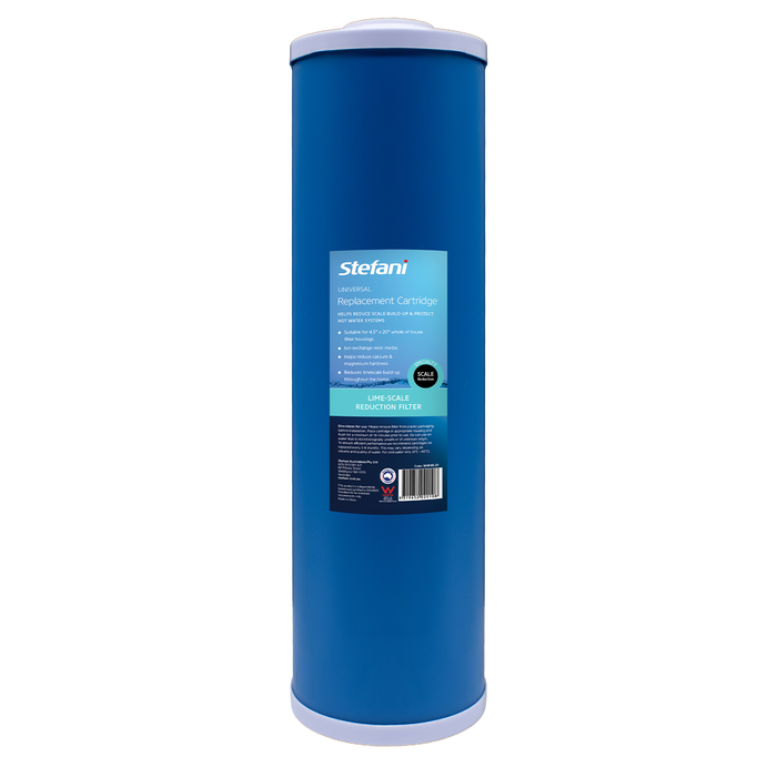 Stefani 20 Micron 4.5 x 20” Anti-Scale Water Softening Resin Filter Whole Of House Replacement Water Filter Cartridge