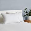 Dreamaker Premium 100% Cotton Standard Pillow Protector Twin Pack White 48x73cm