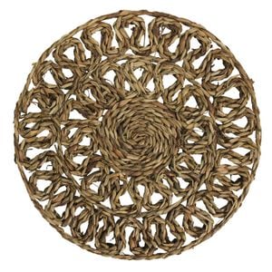 Seagreass 35cm Placemat Round Daisy Natural