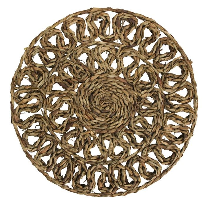Seagreass 35cm Placemat Round Daisy Natural