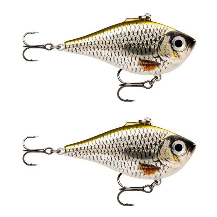 2x Rapala 7cm Rippin' Rap Lipless Sinking Vibe Fishing Lures - Live Roach