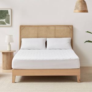 ESSN Healthguard Allergy Sensitive Cotton Cover Quilted Waterproof Mattress Protector Queen Bed