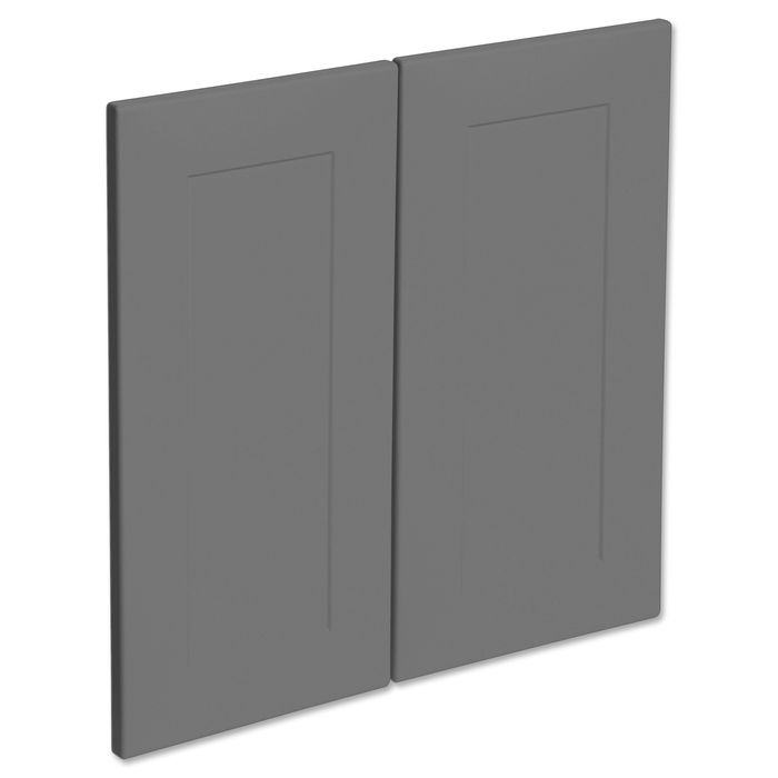 Kaboodle 600mm Smoked Grey Alpine Rangehood Cabinet Doors - 2 Pack
