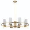 Telbix Brass/Opal Matt Eamon 8 Light Pendant