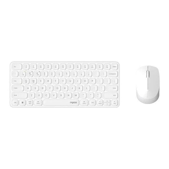 Rapoo X9010m Mm Wireless Desktop Combo Set - White [9010m-white]