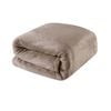 Bloomington Light Weight Coral Fleece Blanket Brown Queen/ King