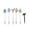 Arlec 5 Solar Powered Santa And Friends Stake Light