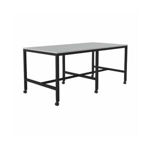 Olg Axis Bar Leaner Black Frame White Top L2100mm X W900mm
