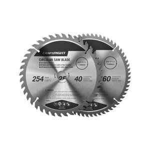 Craftright 254mm 40 And 60 TCT Circular Saw Blade Set