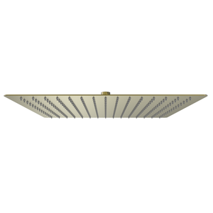 Mondella 400mm Brushed Brass Rococo Square Shower Head