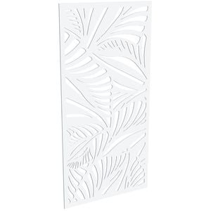 ProtectorAl 300-1200w x 1201-2400h Satin White/Gloss White Jungle Unframed Composite Deco Panel
