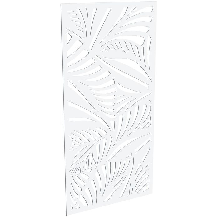 ProtectorAl 300-1200w x 1201-2400h Satin White/Gloss White Jungle Unframed Composite Deco Panel