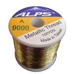 Alps 100yds of Metallic Pale Gold Rod Wrapping Thread-Size A (0.15mm) Thread