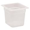 Cambro Polypropylene Gastronorm Food Pan Translucent 1/9 Gn 100mm 0.85l Storage Container