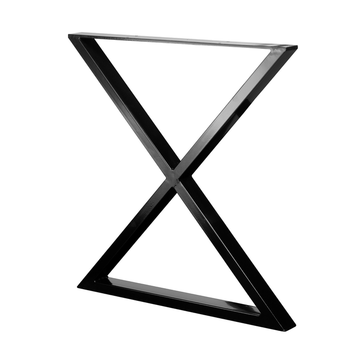 Rapid 700 x 732 x 50mm Black Steel Tube San Pedro Table Leg