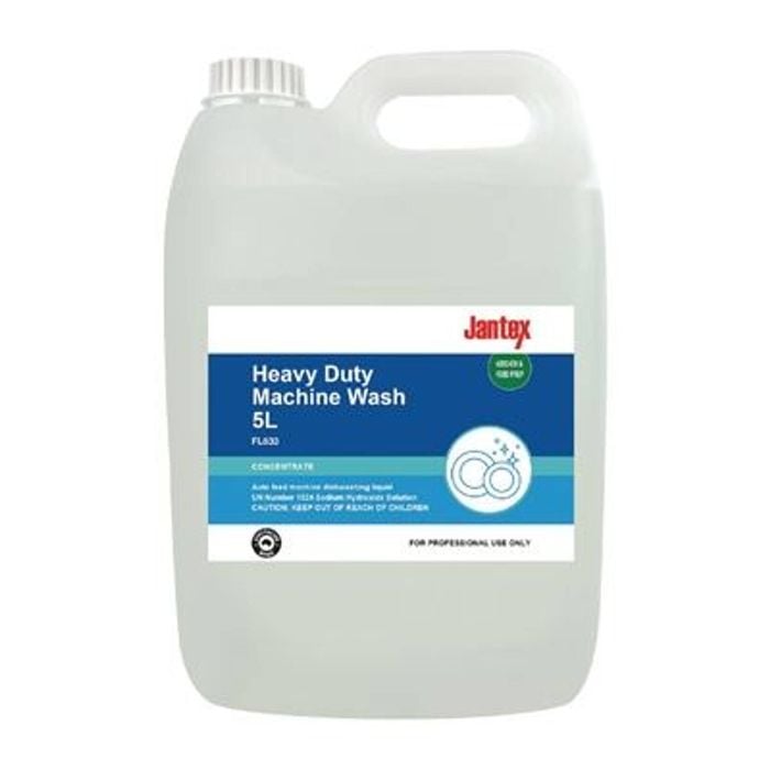 Jantex Heavy Machine Wash Concentrate Dishwasher Detergent 5l Commercial Kitchen Cleaning Supplies
