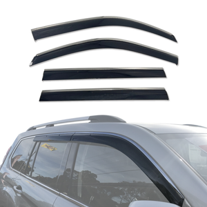 AUSGO Stainless Trim Weather Shields for Haval H9 2015-Onwards Weathershields Window Visors Wind Deflectors