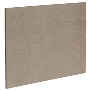 Kaboodle 900mm Raw Board Alpine 3 Drawer Panels