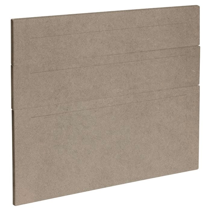 Kaboodle 900mm Raw Board Alpine 3 Drawer Panels