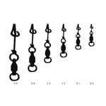 Mustad Ultrapoint Fastach Clips with Ball Bearing Swivel Size 3.4 7 Clips