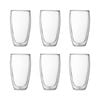 Bodum Pavina Double Wall 450ml Large Glass 6 Piece Set