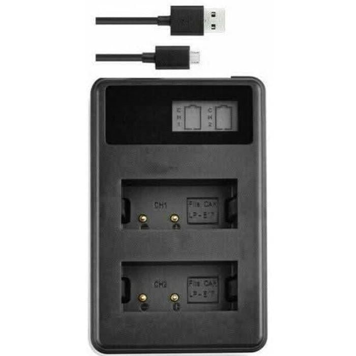 Lp-e17 Dual Usb Charger For Canon Eos 200d M6 M3 750d 800d 760d Wm