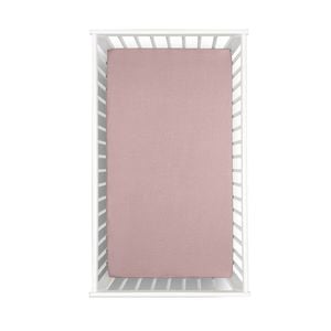 Little Gem 1 Pc Pale Mauve Hemp Cot Fitted Sheet