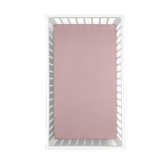 Little Gem 1 Pc Pale Mauve Hemp Cot Fitted Sheet