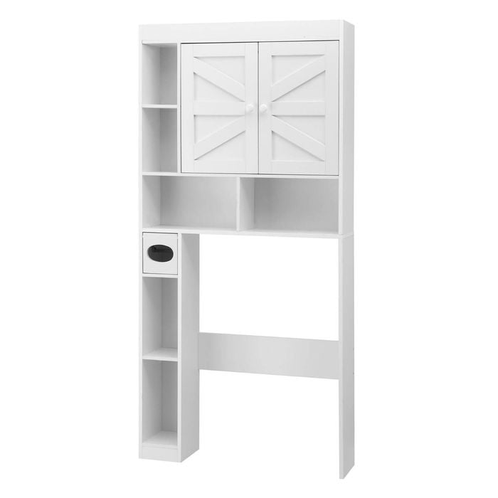 Artiss Bathroom Storage Cabinet 172cm Over The Toilet Organiser White