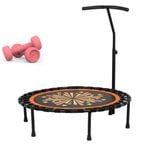 Advwin 40" Mini Fitness Trampoline Rebounder with Smart dumbbels