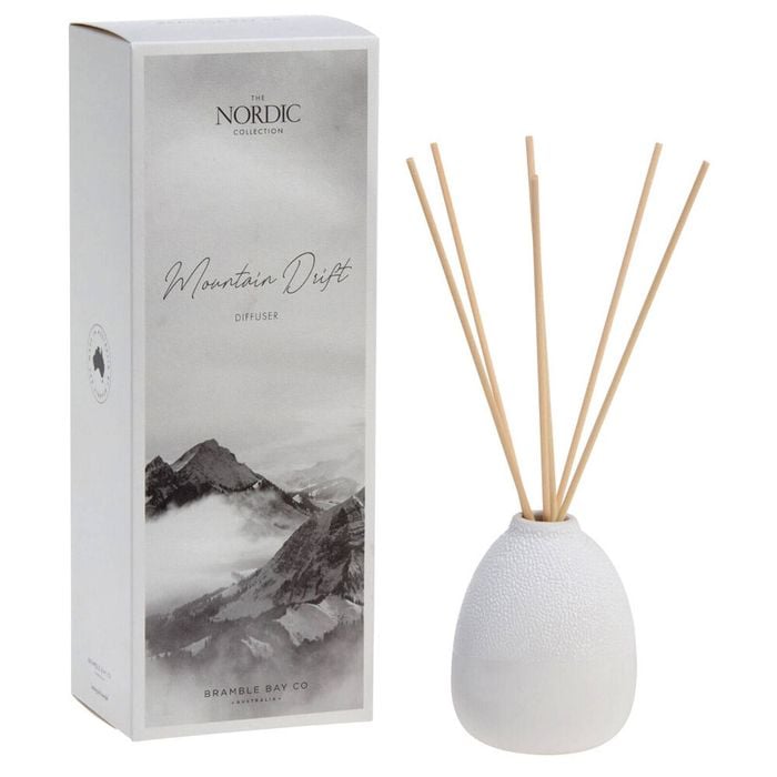 Bramble Bay Nordic Mountain Drift Diffuser Home Fragrance White