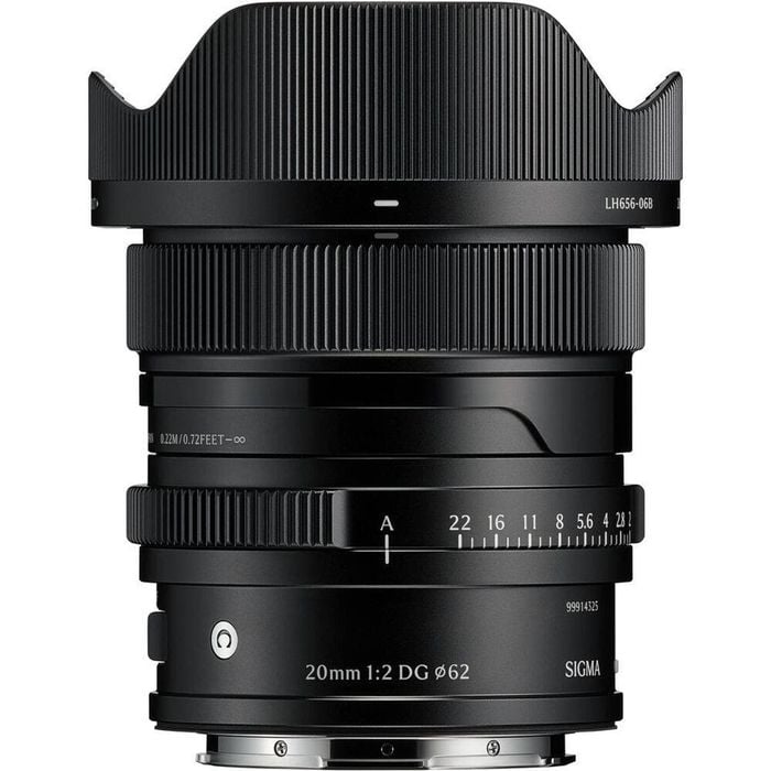 Sigma 20mm F/2 Dg Contemporary Lens - L-mount Black