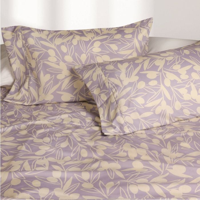 Odyssey Living Hunter Valley Thermal Flannel Bed Sheet Set Queen Lavender