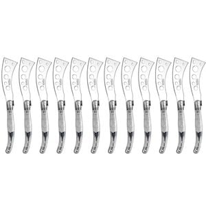 12pc Laguiole Etiquette 21.5cm Soft Cheese Knife - Marble White