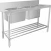 STAINLESS STEEL DISHWASHER DOUBLE INLET SINK 4 WSS26165L