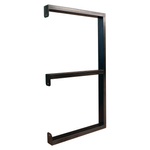 RapidHome 600 x 40 x 328mm Black Bremen 3 Shelf Wall Bracket