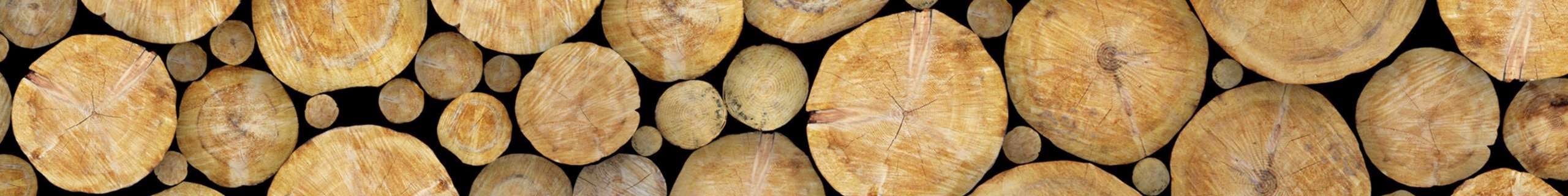 Logs stacked as background