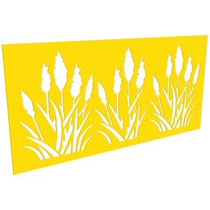 ProtectorAl 300 - 1200 x 1201 - 2400mm Light Yellow / Satin White Bullrush Unframed Composite Decorative Panel
