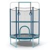 Costway 215cm Kids Trampoline Mini Bouncer W/gymnastic Bar Blue