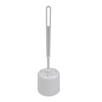 Barelli White Plastic Toilet Brush and Holder