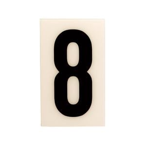 Sandleford 85 x 55mm 8 Black and White Self Adhesive Numeral