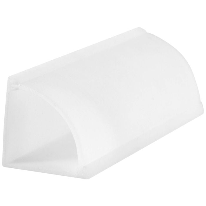 Deta 2m 22 x 22mm White Quadrant Adhesive Cable Management Cover