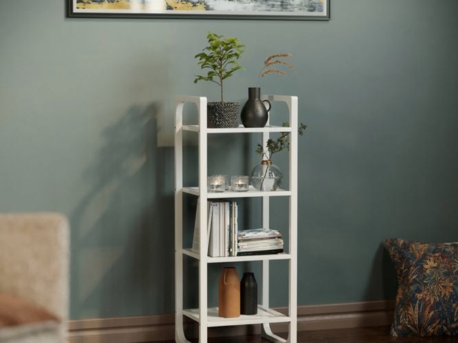 White
  Bamboo 4 tier shelf