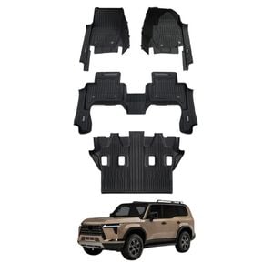 AUSGO 3-Row Set 7D Injection Floor Mats for Lexus GX550 Sports Luxury 2024-Onwards Floor Liners