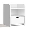 ALFORDSON Bedside Table Hamptons White