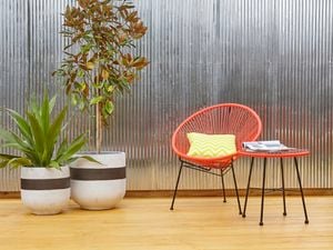 DIY Step Image - D.I.Y. corrugated iron feature wall . Blob storage upload.