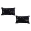 SOGA 2X 35cm Black Throw Pillows – Elegant Decorative Cushions