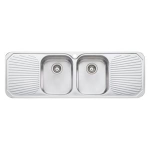 Oliveri 1430mm Double Centre Bowl Petite Sink