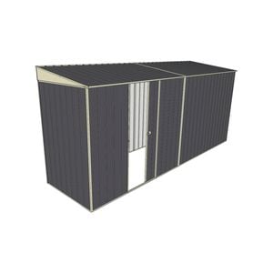 Build-A-Shed 1.2 x 4.5 x 2.0m Skillion Single Sliding Side Door Shed - Grey